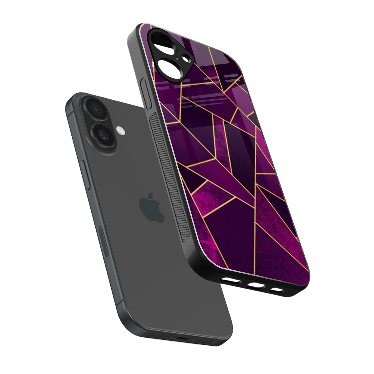 Violet Shards Phone Case for Iphone 16 | Glass Case