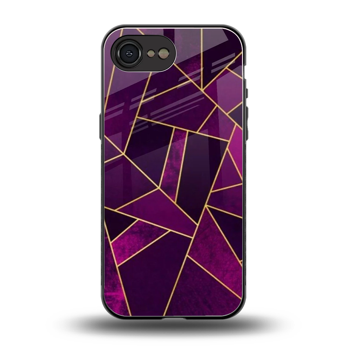 Violet Shards back phone cover | glass case for iphone 16e