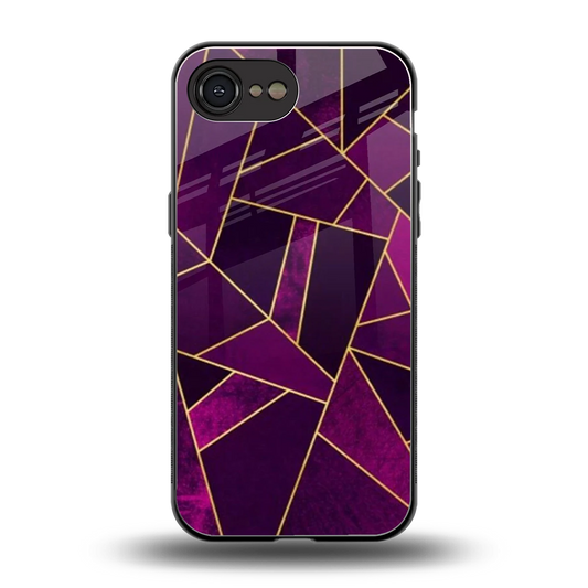 Violet Shards back phone cover | glass case for iphone 16e