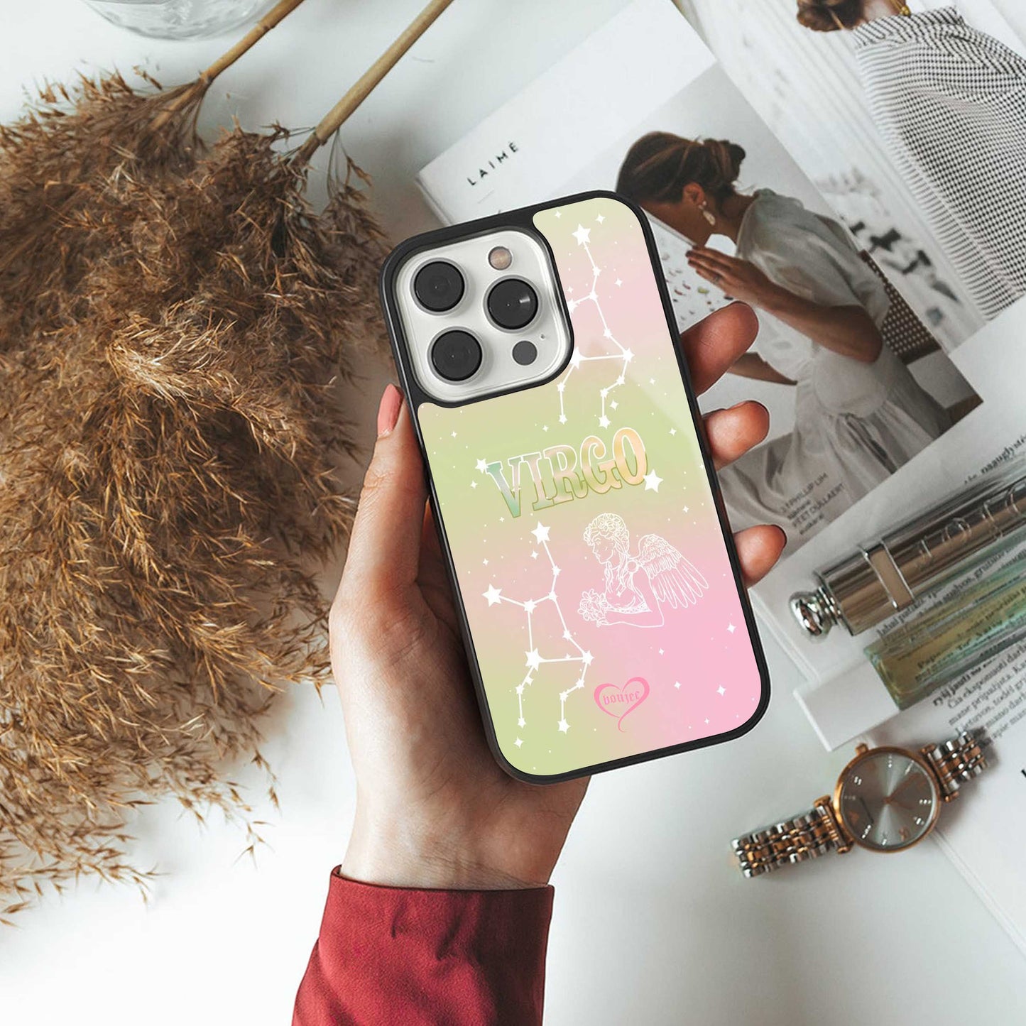 Virgo Aura Phone Case for Iphone 16 | Glass Case