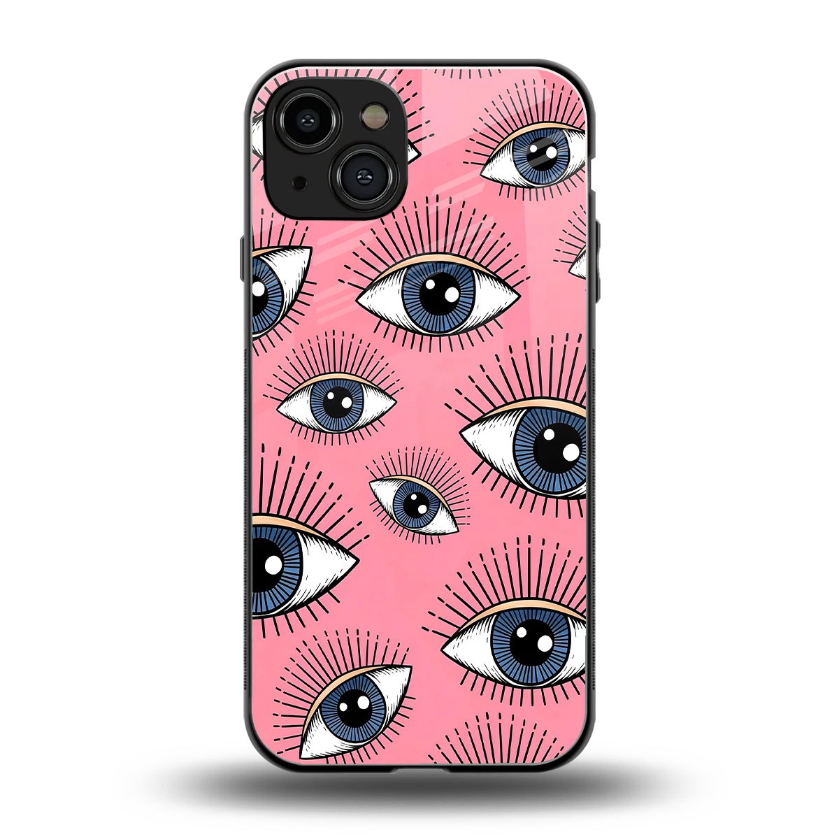 Watchful Soul back phone cover | glass case for iphone 15