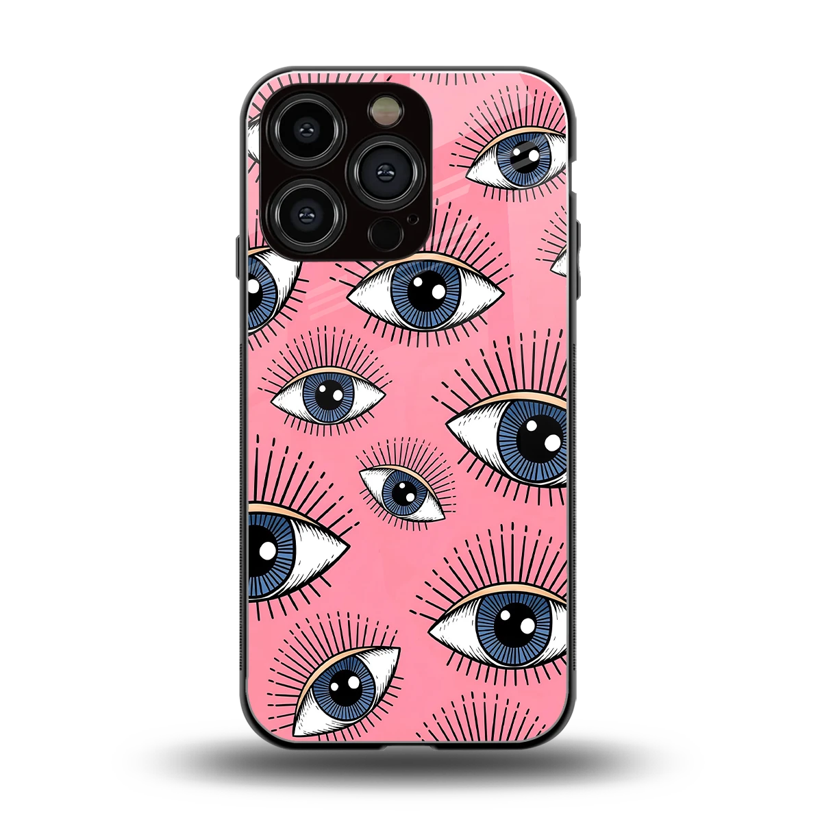 Watchful Soul back phone cover | glass case for iphone 16 pro
