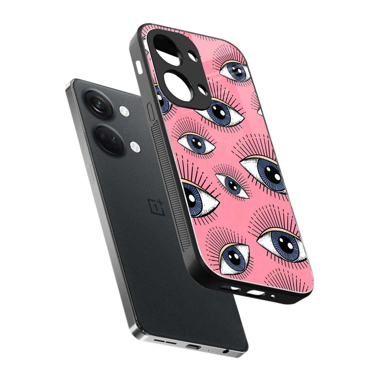 Watchful Soul sleek oneplus nord 3 cover with tempered glass back and TPU edges