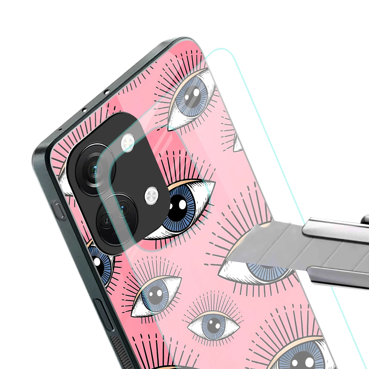 Watchful Soul stylish phone case for oneplus nord 3 | glossy glass and slim fit