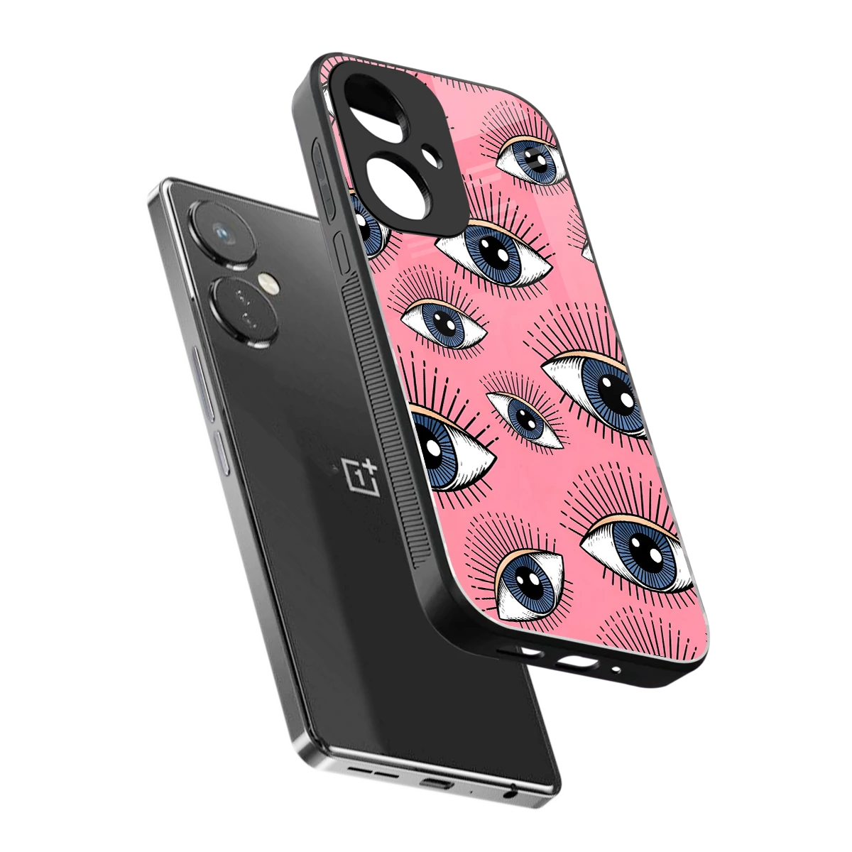 Watchful Soul sleek oneplus nord ce 3 cover with tempered glass back and TPU edges