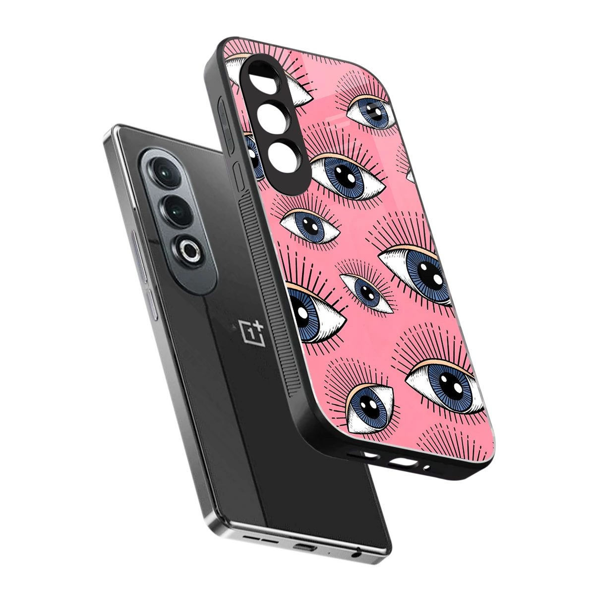 Watchful Soul sleek oneplus nord ce 4 cover with tempered glass back and TPU edges
