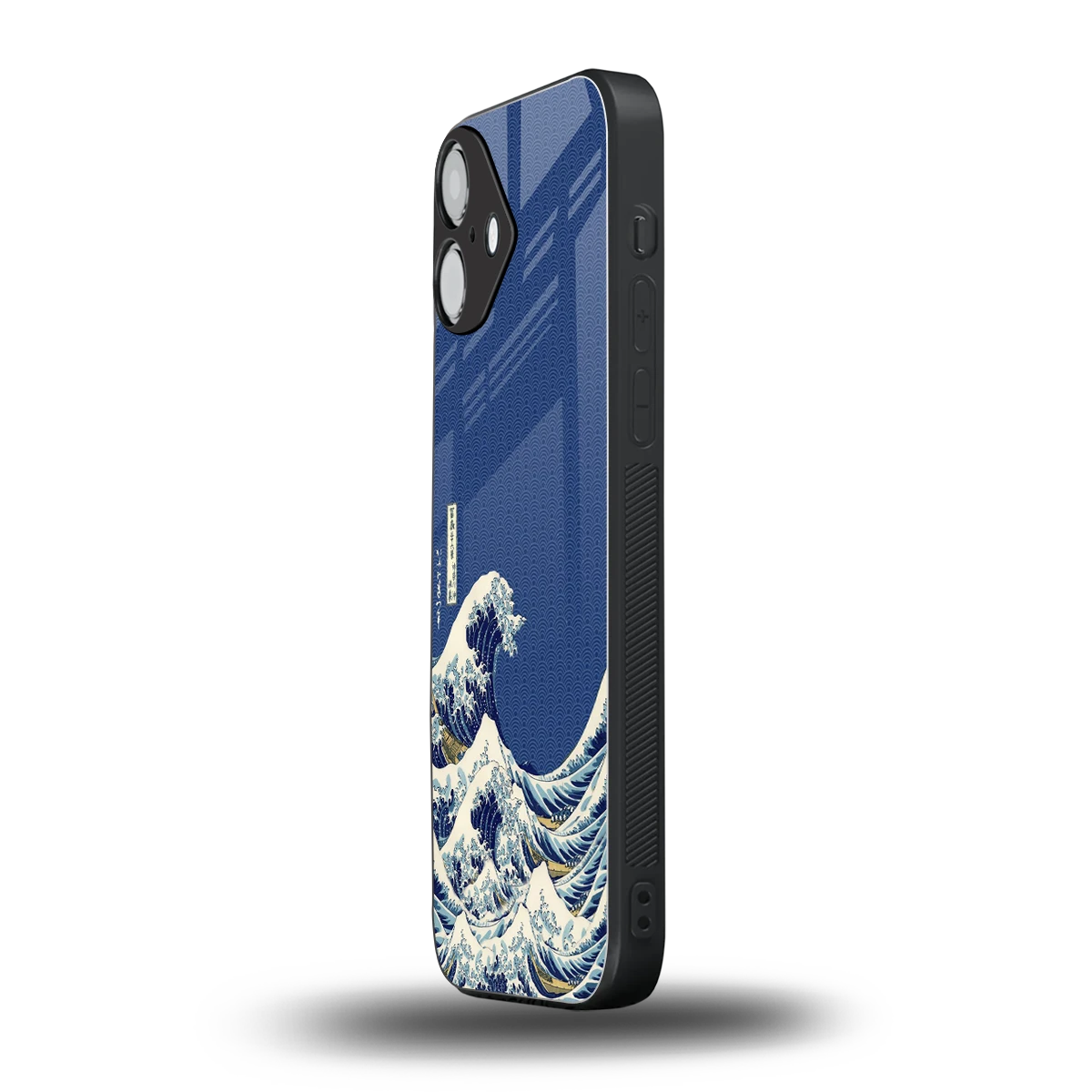 Waves iphone 16 plus mobile cover | shockproof glass phone case