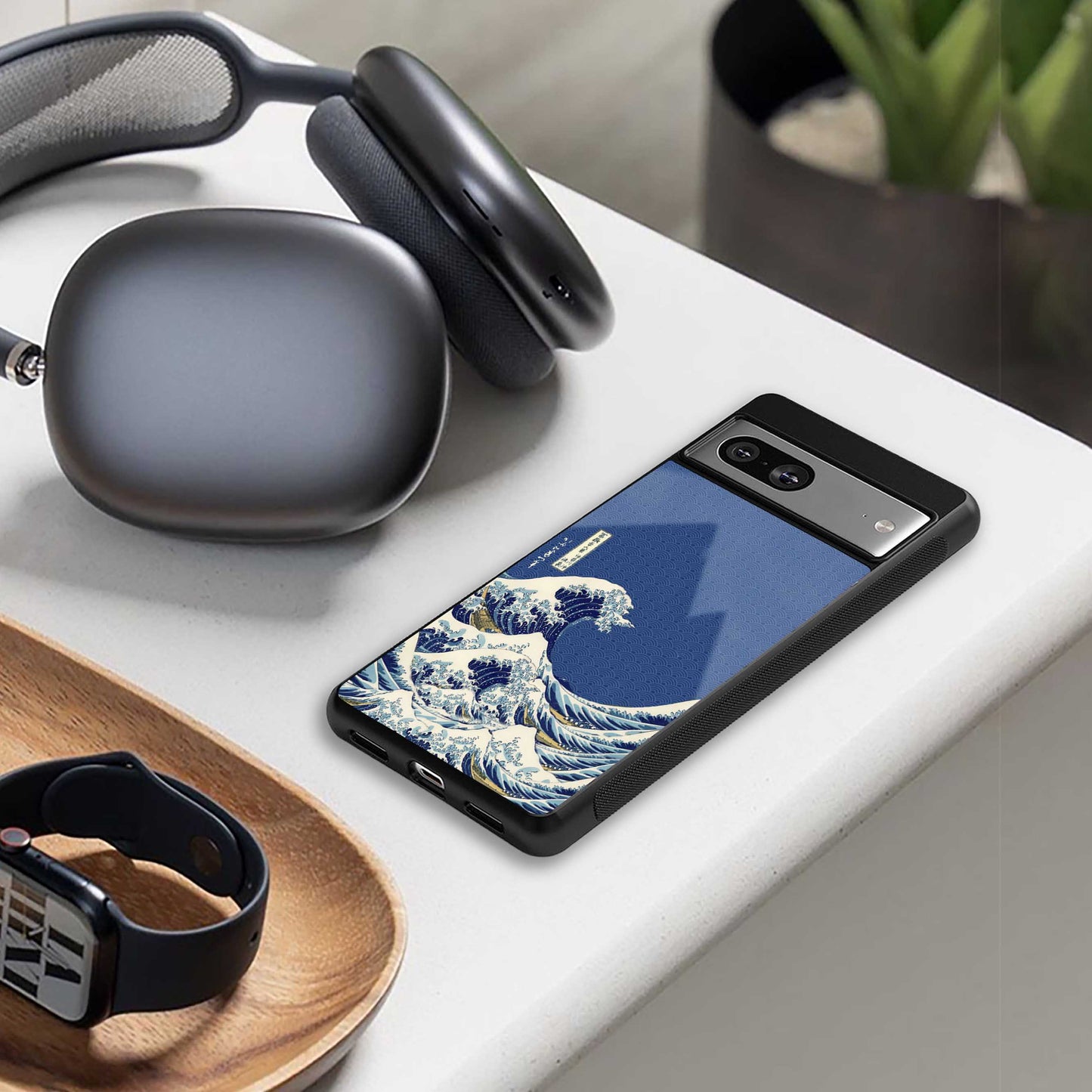 Waves Phone Case for Iphone 16 | Glass Case