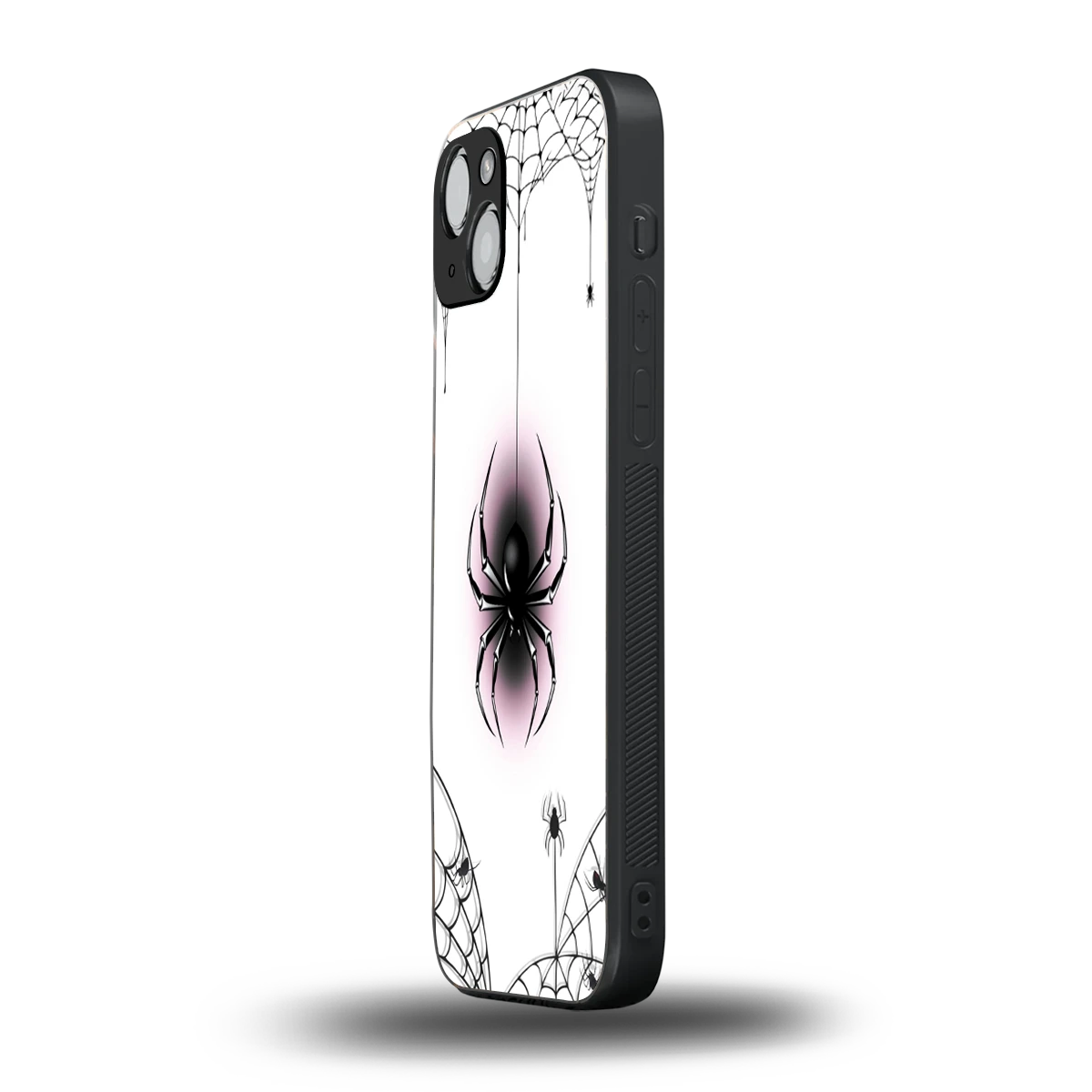 Webbed Wonder iphone 14 plus mobile cover | shockproof glass phone case