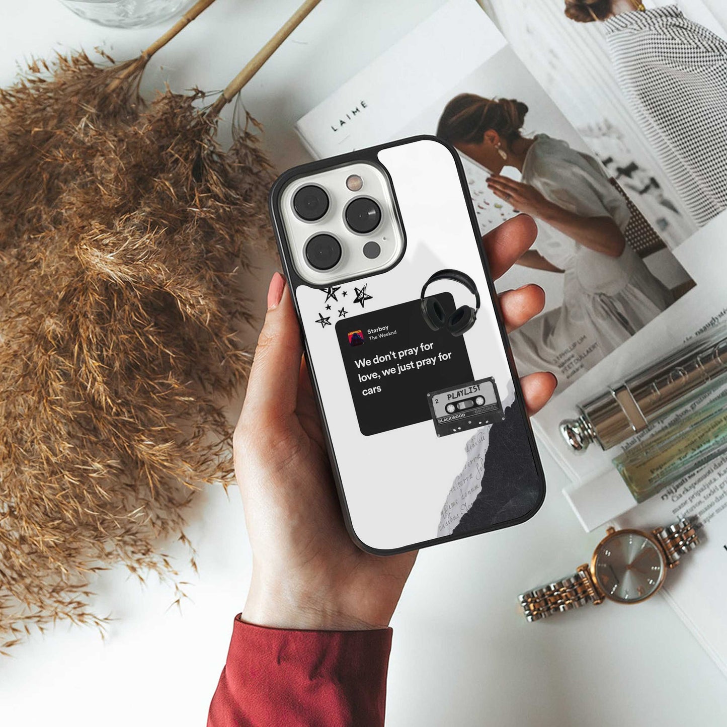 Weeknd Starboy Phone Case for Iphone 16 | Glass Case