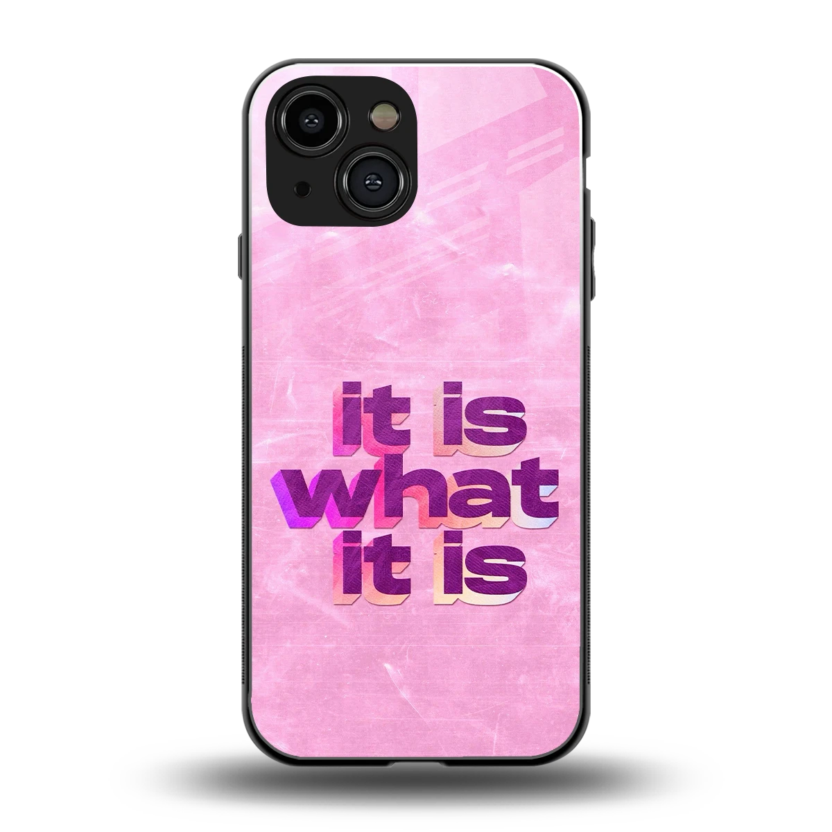 What It Is back phone cover | glass case for iphone 13 mini