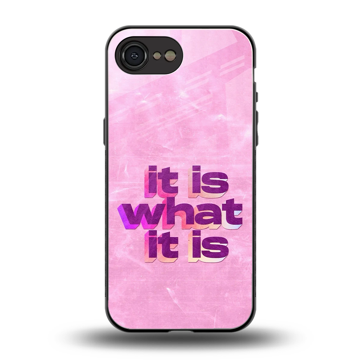 What It Is back phone cover | glass case for iphone 16e