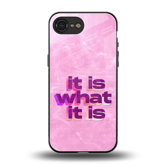 What It Is back phone cover | glass case for iphone 16e