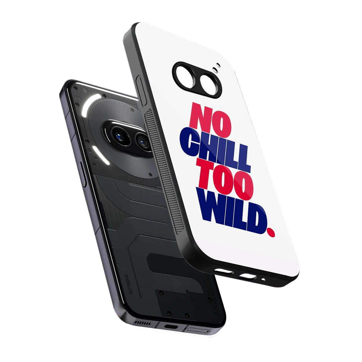 Wild Ride sleek nothing phone 2a cover with tempered glass back and TPU edges