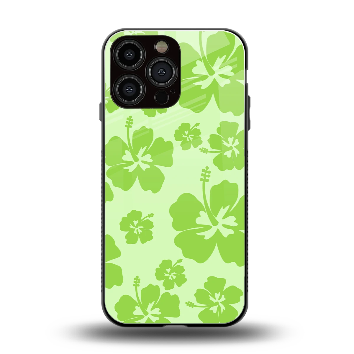 Wildflower Green back phone cover | glass case for iphone 14 pro max