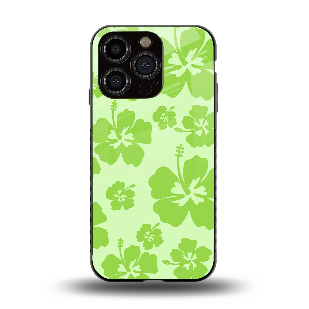 Wildflower Green back phone cover | glass case for iphone 15 pro