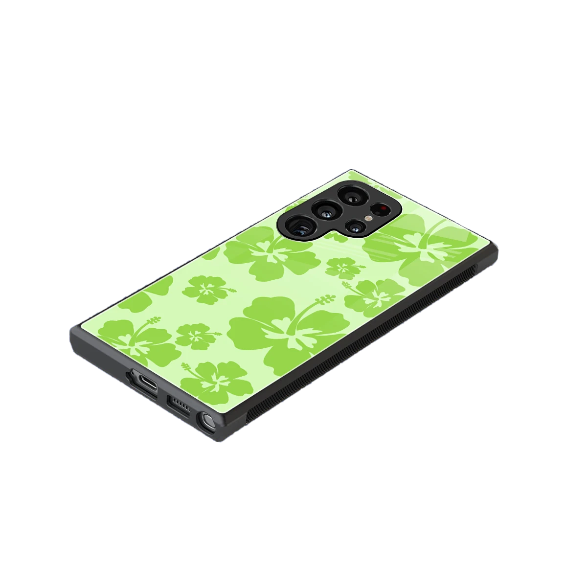 Wildflower Green stylish phone case for samsung galaxy s24 ultra | glossy glass and slim fit