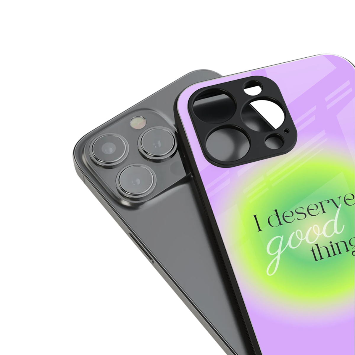 Worthy Glow stylish phone case for iPhone 16 | glossy glass and slim fit