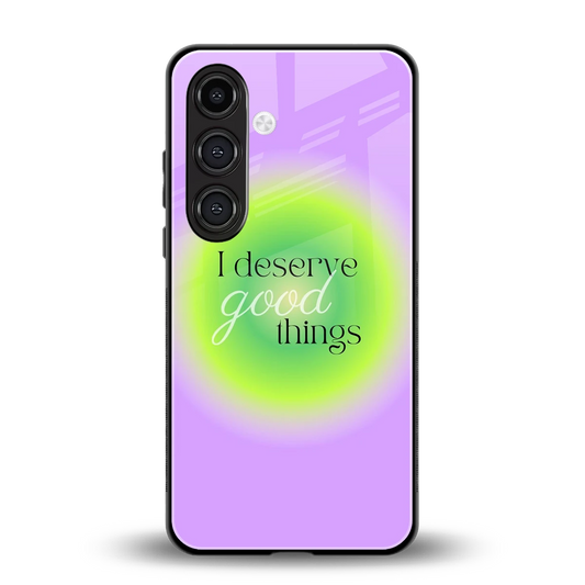 Worthy Glow back phone cover | glass case for samsung galaxy s23 plus