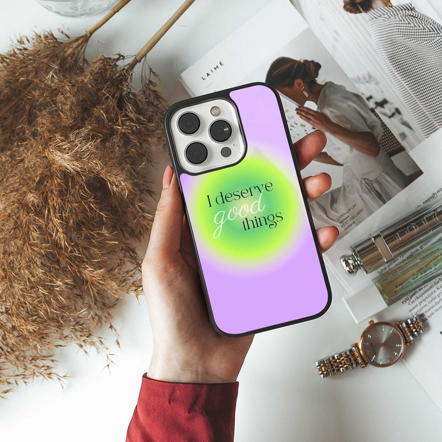 Worthy Glow luxury glass phone case for iPhone 16 | scratch and drop resistant
