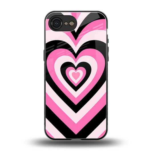 Y2K Bubblegum Hearts back phone cover | glass case for iphone 16e