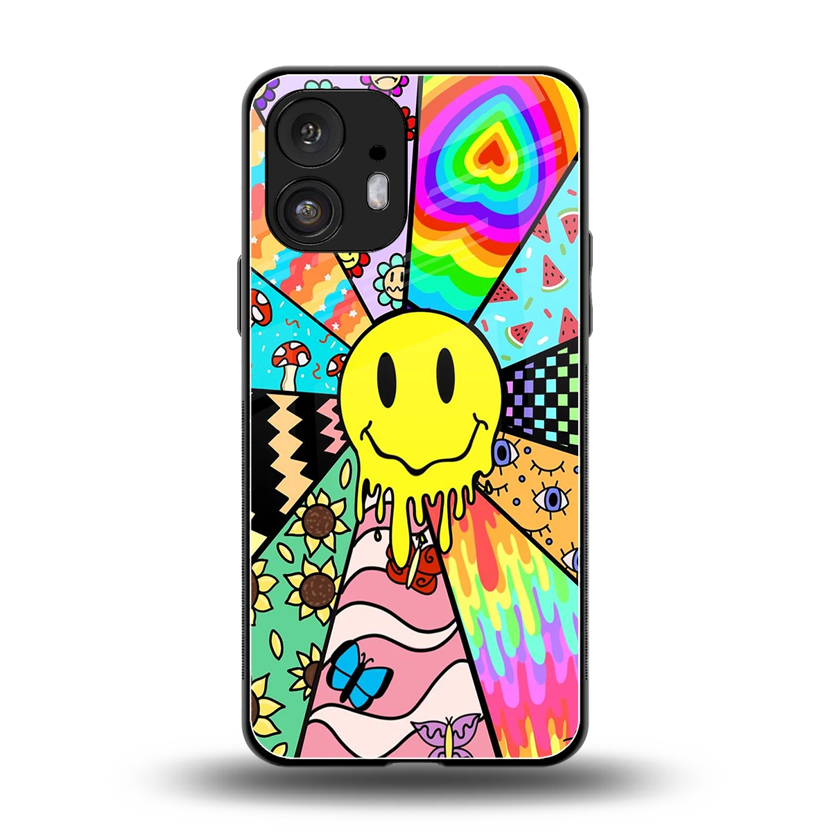 Y2K Doodle back phone cover | glass case for nothing phone 2