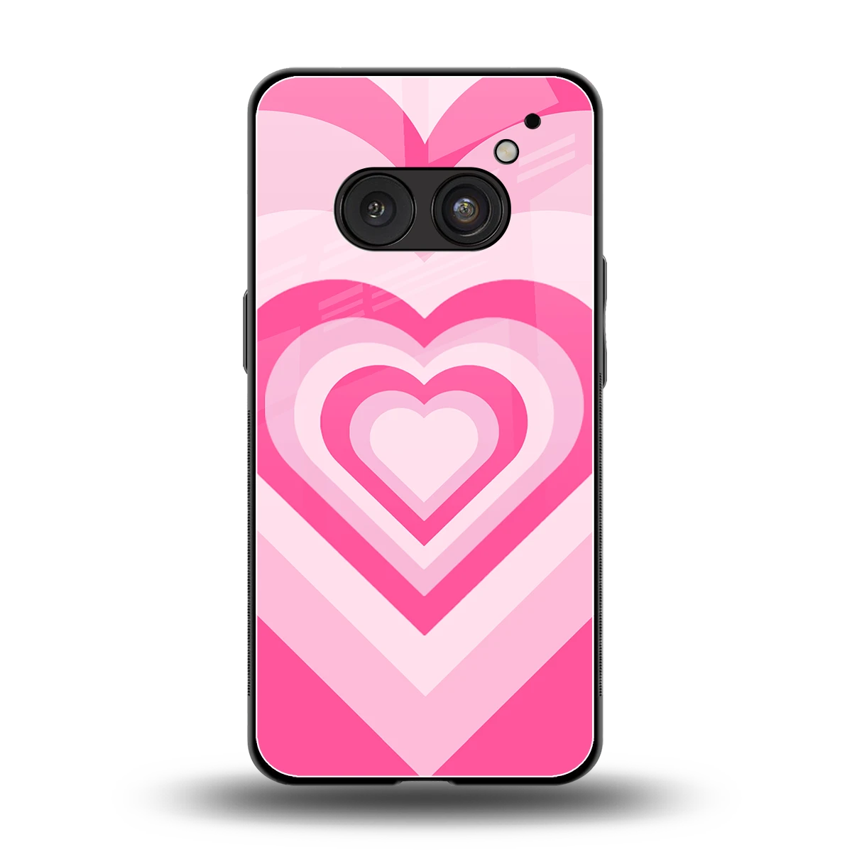 Y2K Flamingo Hearts back phone cover | glass case for nothing phone 2a