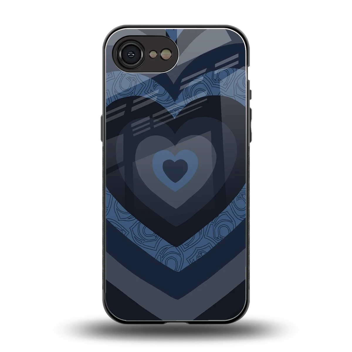 Y2K Frosted Berry Hearts back phone cover | glass case for iphone 16e