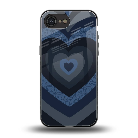 Y2K Frosted Berry Hearts back phone cover | glass case for iphone 16e