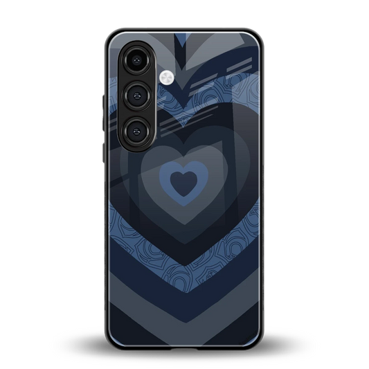 Y2K Frosted Berry Hearts back phone cover | glass case for samsung galaxy s23 plus