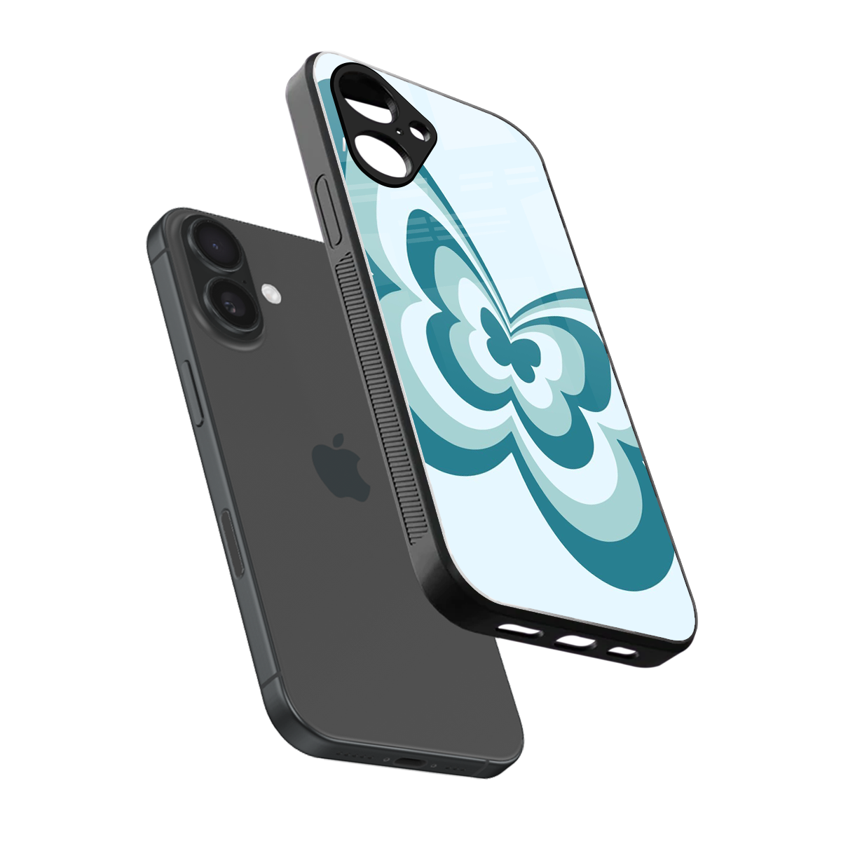 Y2K Green Butterfly Phone Case for Iphone 16 | Glass Case