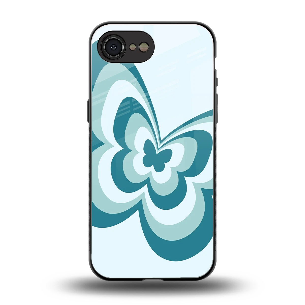 Y2K Green Butterfly back phone cover | glass case for iphone 16e