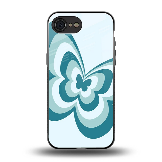 Y2K Green Butterfly back phone cover | glass case for iphone 16e