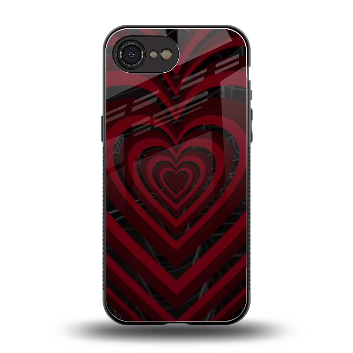 Y2K Hearts X Spider back phone cover | glass case for iphone 16e