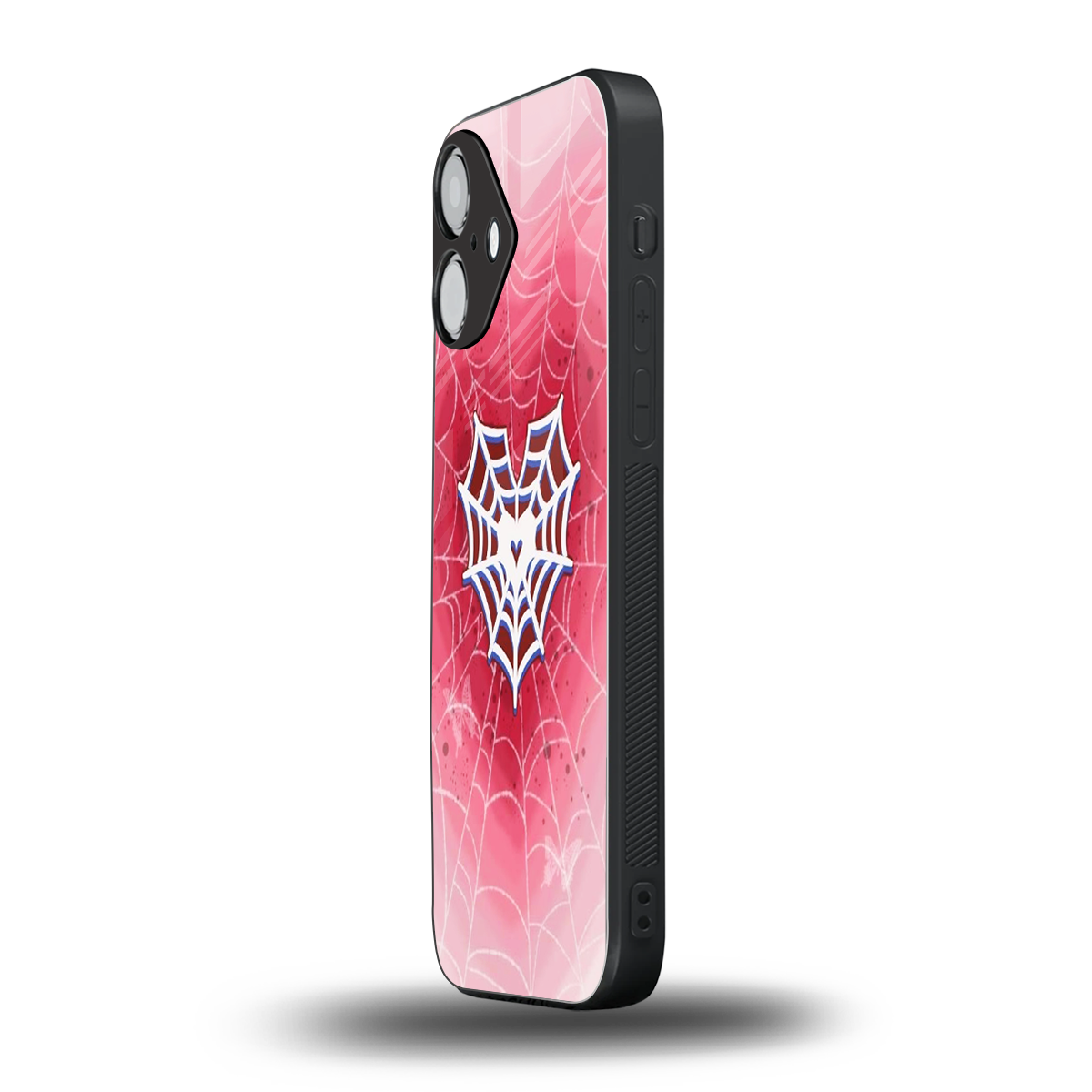 Y2K Hearts X Web iPhone 16 mobile cover | shockproof glass phone case