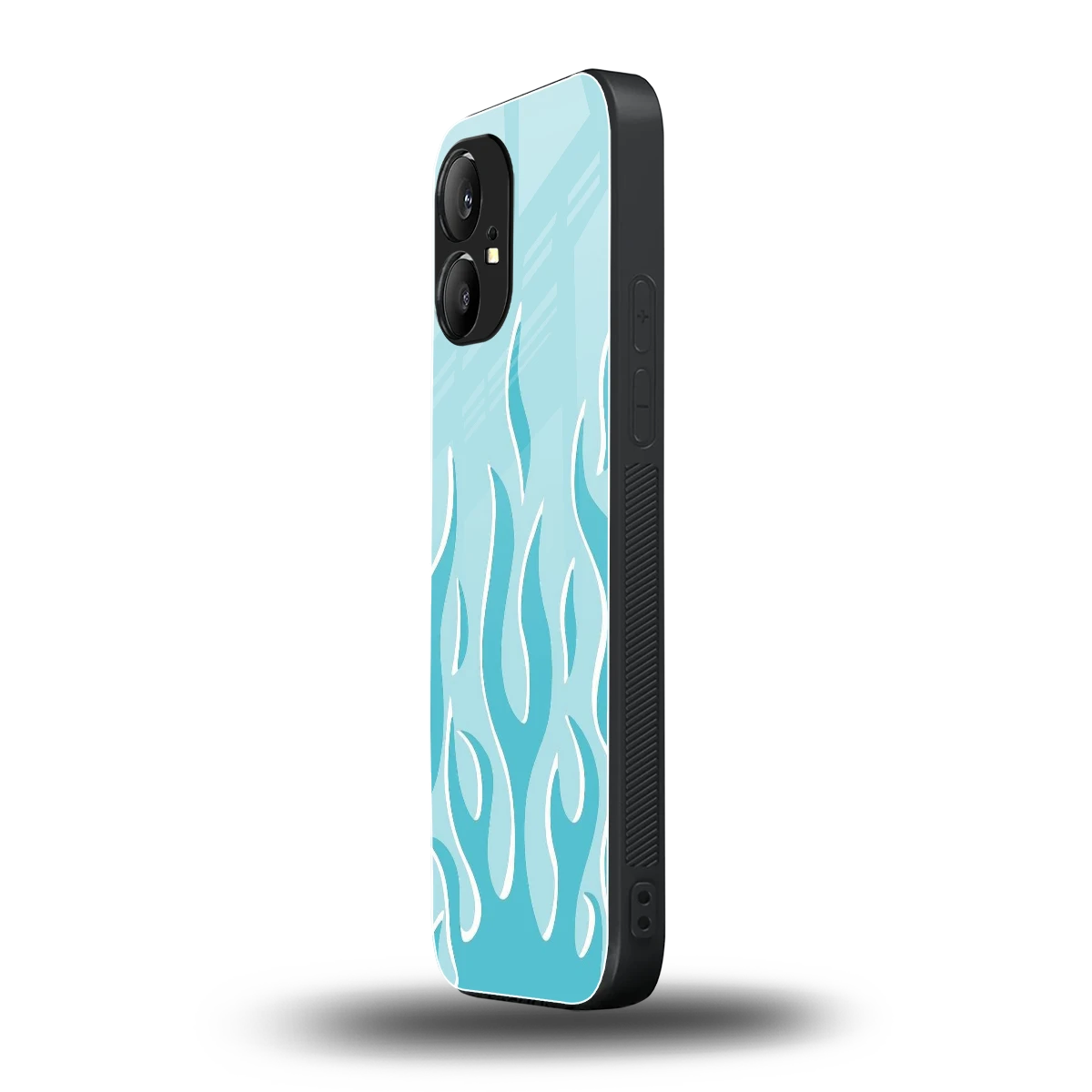 Y2K Retro Blue Flames nothing phone 1 mobile cover | shockproof glass phone case