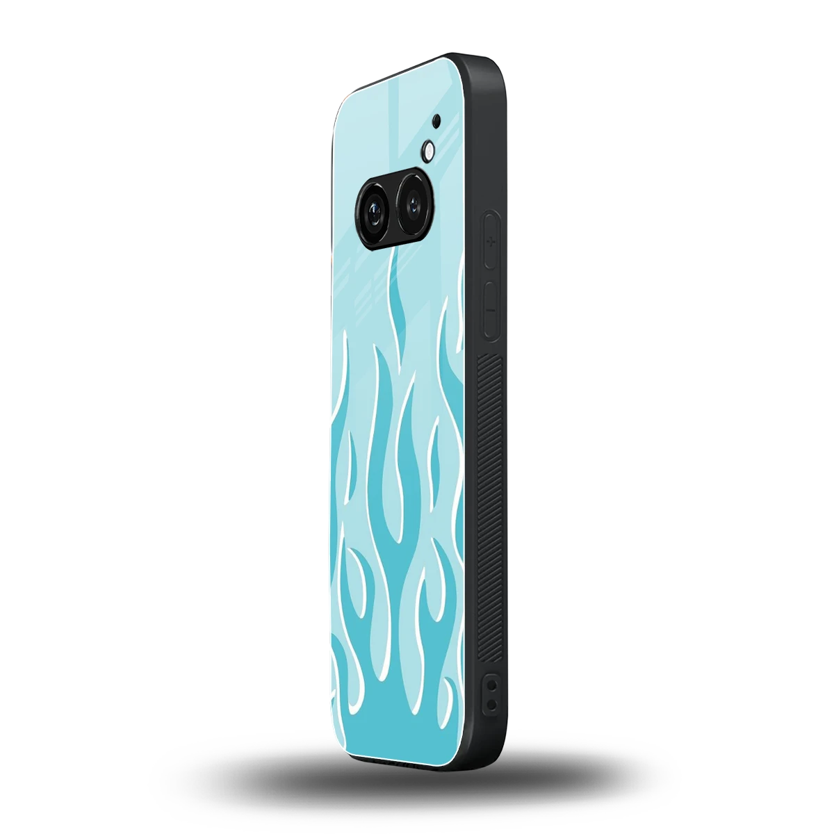 Y2K Retro Blue Flames nothing phone 2a plus mobile cover | shockproof glass phone case