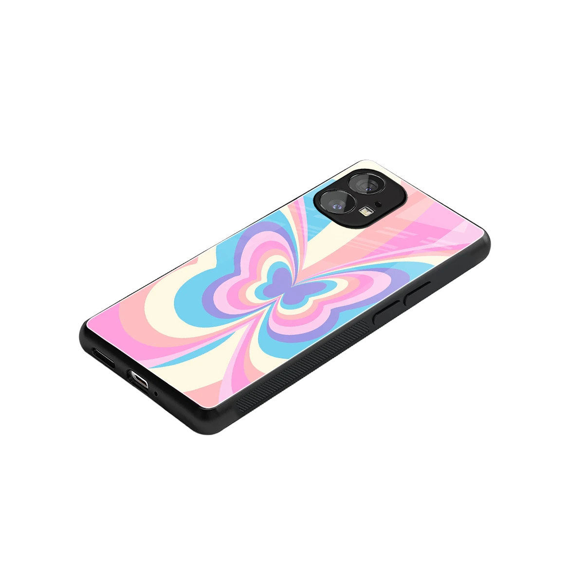 Y2K Vibrant Butterfly stylish phone case for nothing phone 1 | glossy glass and slim fit