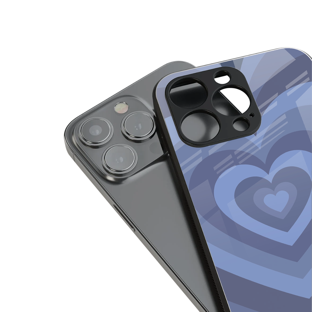 Y2K Yankees Blue Hearts Phone Case for Iphone 16 | Glass Case