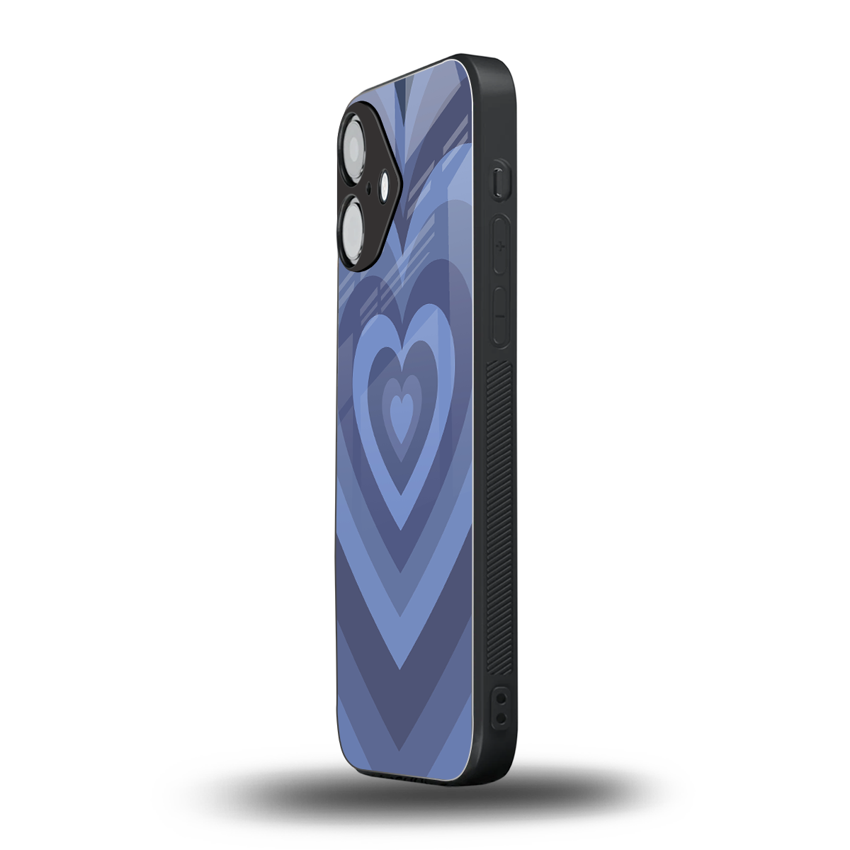 Y2K Yankees Blue Hearts Phone Case for Iphone 16 | Glass Case
