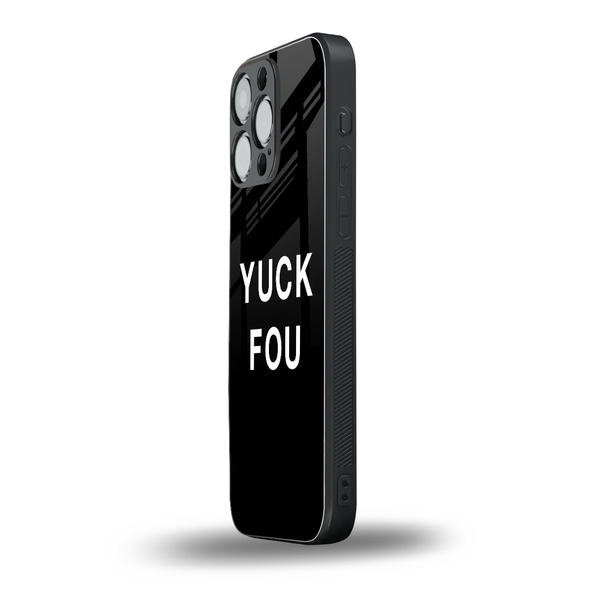 Yuck Fou iphone 16 pro max mobile cover | shockproof glass phone case