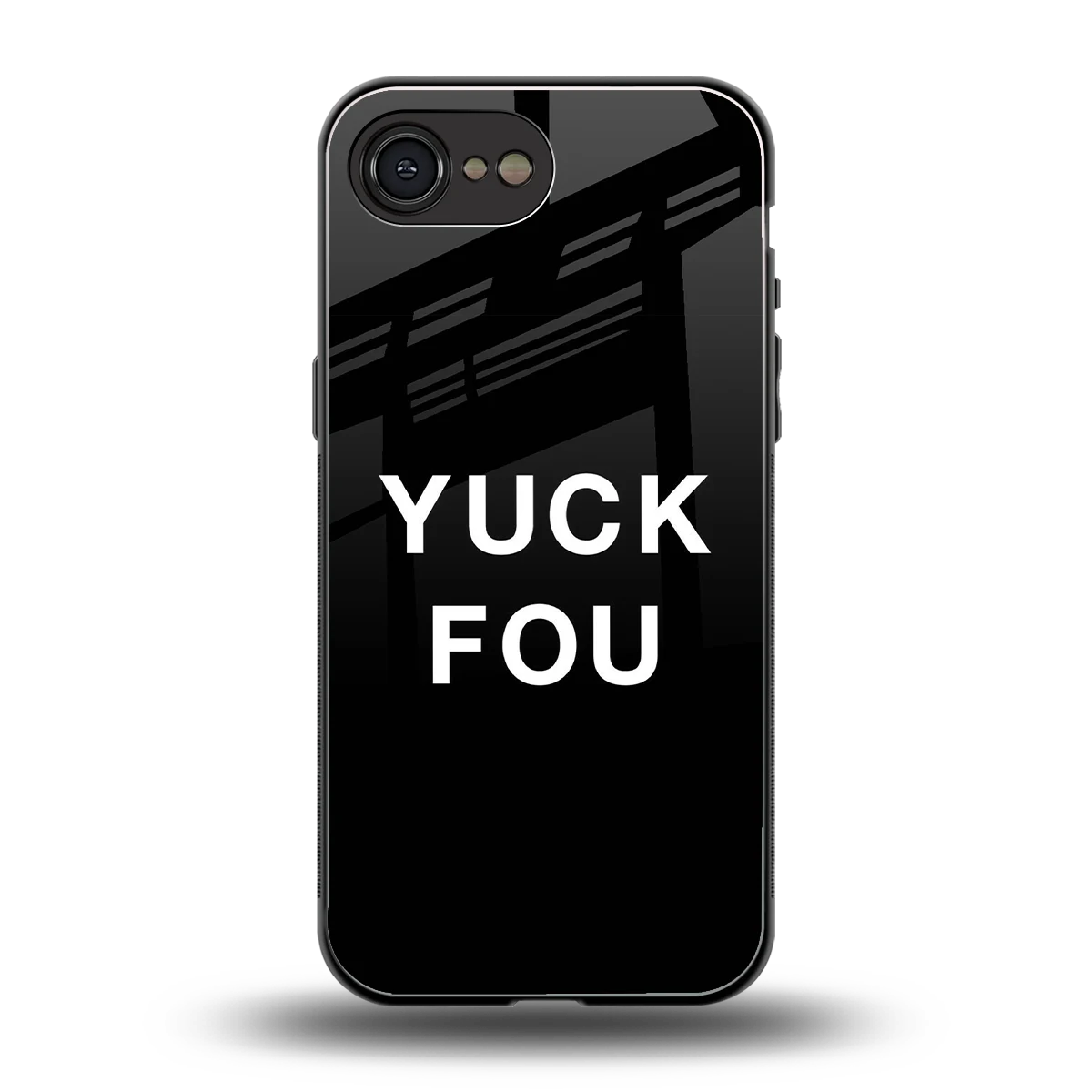 Yuck Fou back phone cover | glass case for iphone 16e