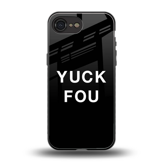 Yuck Fou back phone cover | glass case for iphone 16e