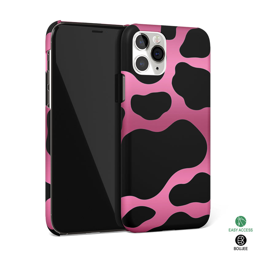 Black Pink Swirl Phone Cover Matte Case – Boujee - Main Image