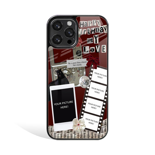 Bday Love Personalised Phone Cover | Glass Case