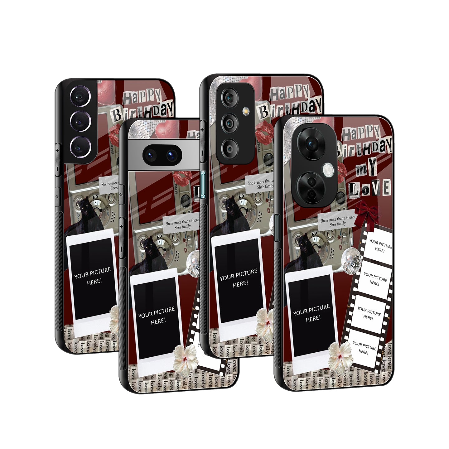 Bday Love Personalised Phone Cover | Glass Case