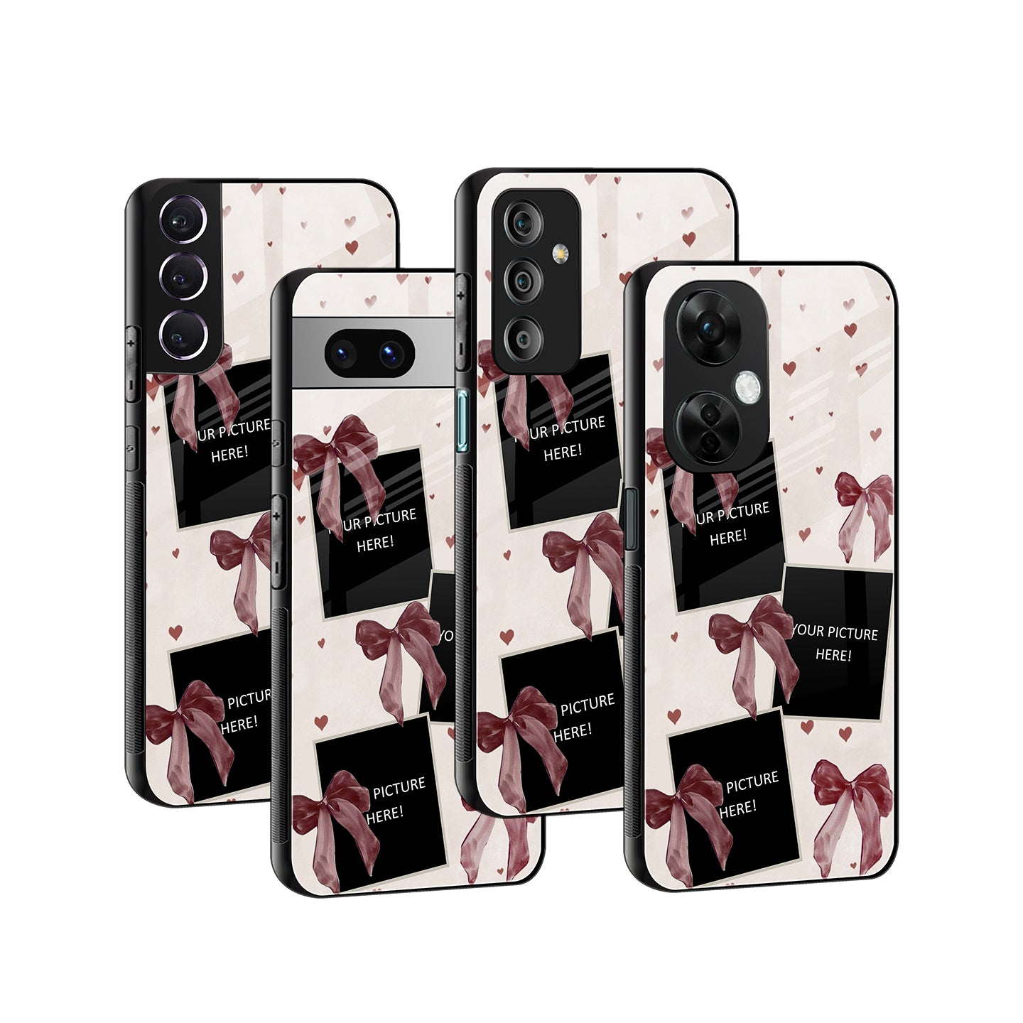 Bow Crush Personalised Phone Cover | Glass Case