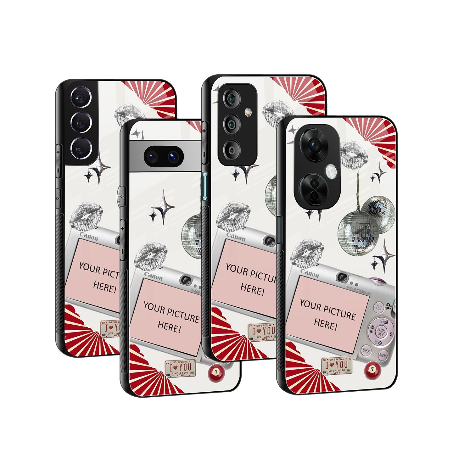 Disco Shot Personalised Phone Cover | Glass Case