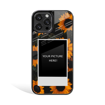 Golden Petals Polaroid Phone Cover | Glass Case