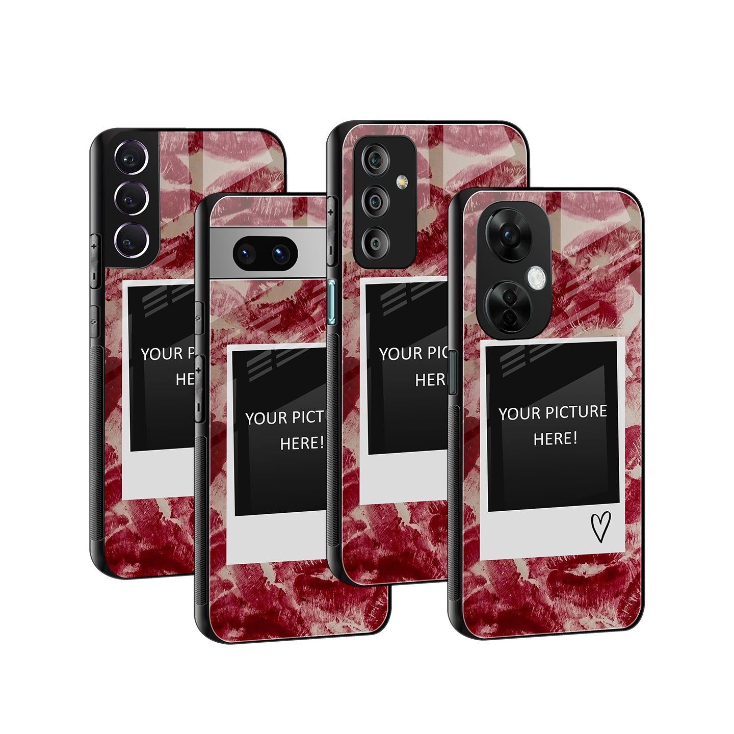 Kiss Frame Polaroid Phone Cover | Glass Case